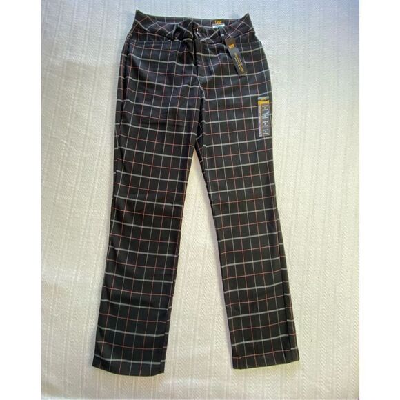 LEE Womens Size 8 Mid-Rise Straight Fit Pants in Black Multi - Picture 8 of 10